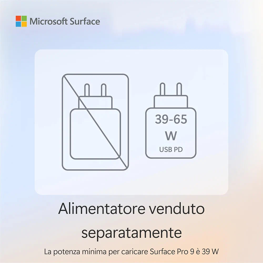 Microsoft Surface Pro (alimentatore non incluso) | Copilot+ PC | 13” Touchscreen | Snapdragon® X Plus | 16GB RAM | 512GB SSD | Ultimo modello 11esima edizione | Nero