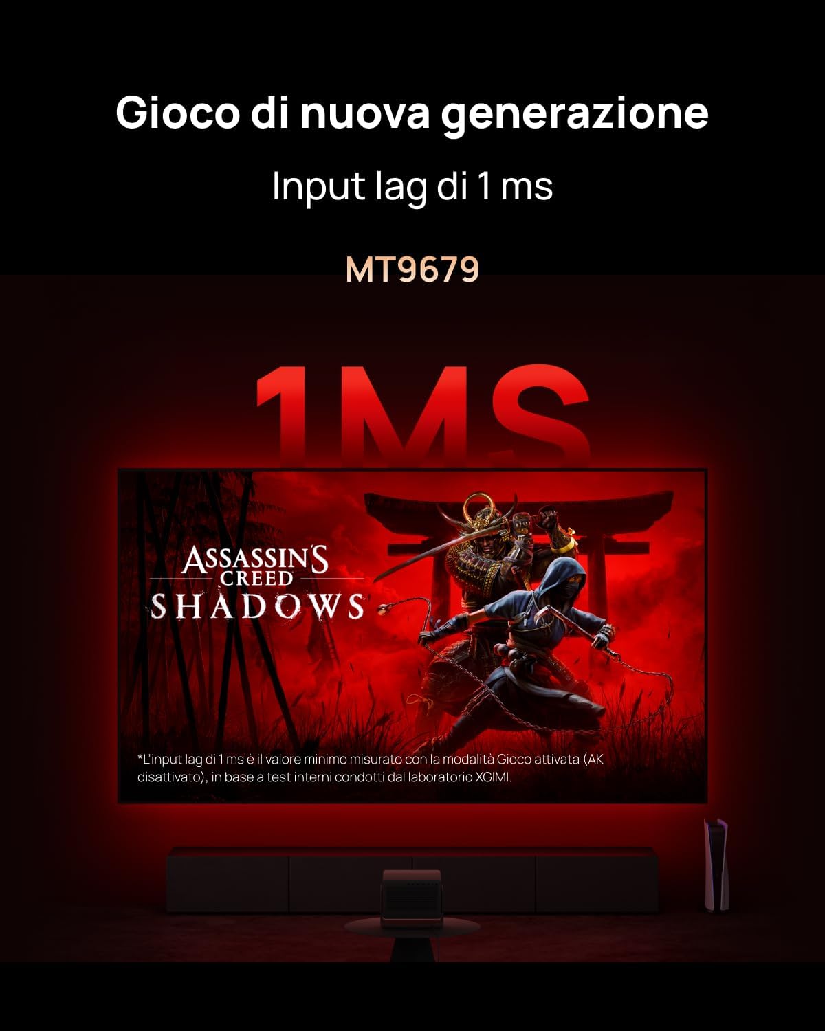 XGIMI Horizon 20 Max 4K Proiettore Triple Laser Home Cinema, 5700 ISO Lumen
Google TV con Netflix su licenza, Zoom ottico con spostamento dell'obiettivo, IMAX Enhanced, Dolby Vision,contrasto 20000:1