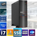 GMR Ultra Slim i7 Office PC - Business Office Computer | 3 anni di garanzia | 32 GB di RAM | 1000 GB SSD | DVD±RW | USB 3 | Windows 11 Prof | Bluetooth WiFi