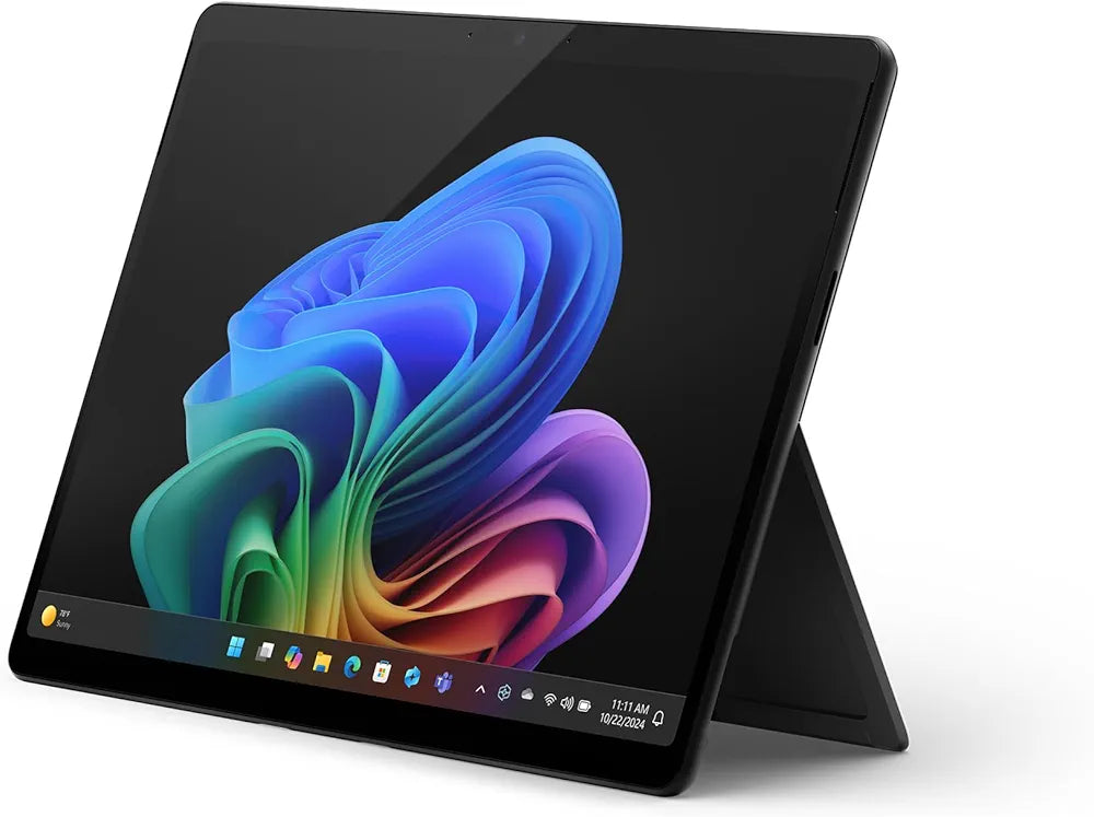 Microsoft Surface Pro (alimentatore non incluso) | Copilot+ PC | 13” Touchscreen | Snapdragon® X Plus | 16GB RAM | 512GB SSD | Ultimo modello 11esima edizione | Nero